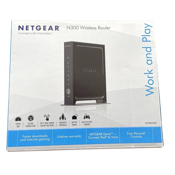 Netgear N300 Wifi Wireless Network Router WNR2000v3 Complete u - Picture 5 of 10